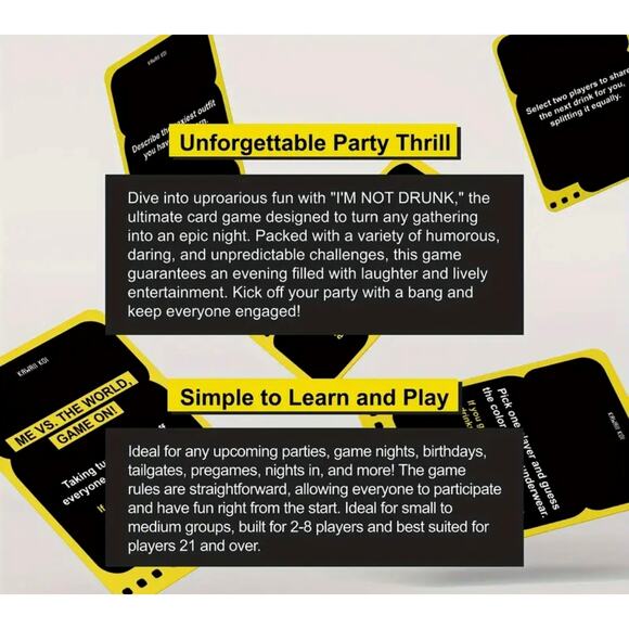 I'm Not Drunk Drinking Card Game - Picture 6 of 7